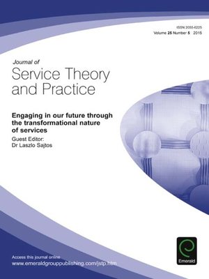 cover image of Journal of Service Theory and Practice, Volume 25, Number 5